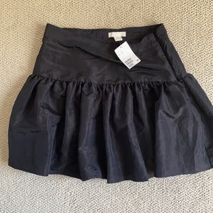 H&M black Taftta  mini skirt